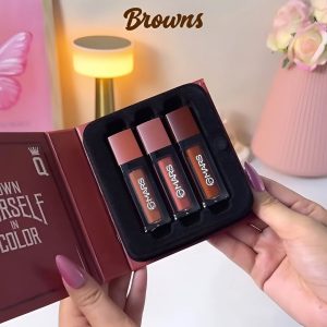 MARS Queen of Mattes Liquid Lipsticks Box Set (Browns Shades)